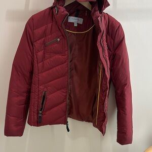 Marc New York Deep Red Hooded Jacket